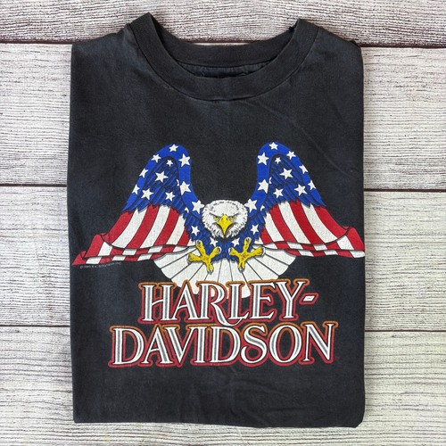 Shirt vintage 1990 harley - 1990,